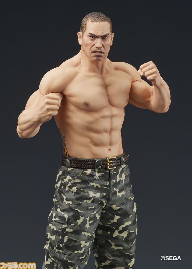『龍が如く』冴島大河の刺青姿がスタチューフィギュアに。2026年1月に発売、本日（8/8）より予約開始。激昂した表情や虎と笹の刺青を再現