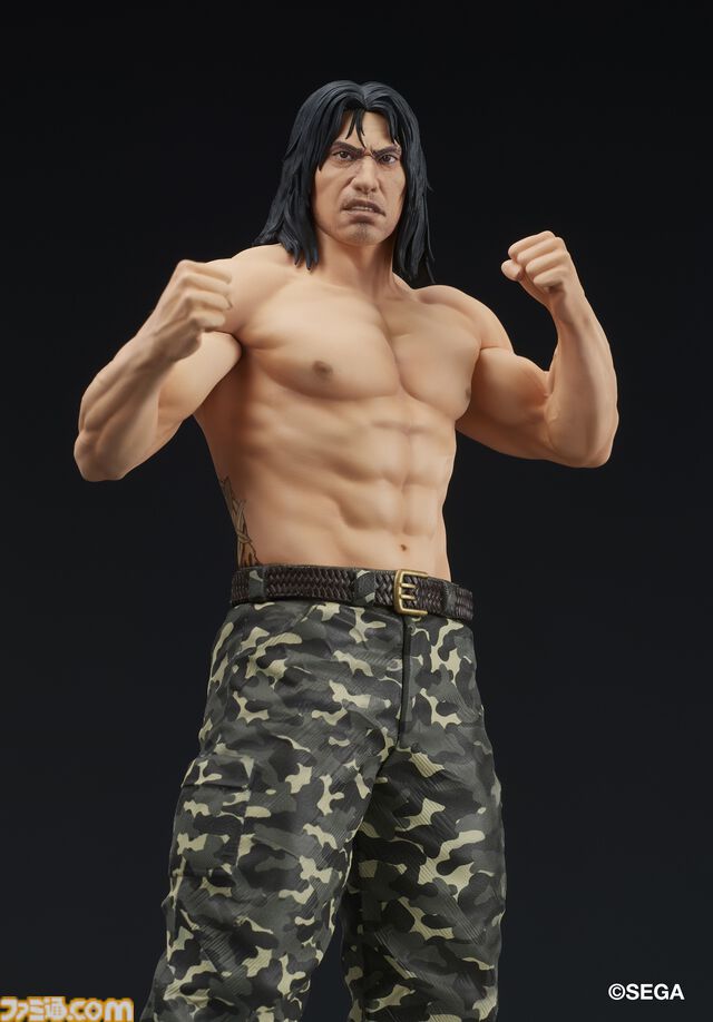 『龍が如く』冴島大河の刺青姿がスタチューフィギュアに。2026年1月に発売、本日（8/8）より予約開始。激昂した表情や虎と笹の刺青を再現