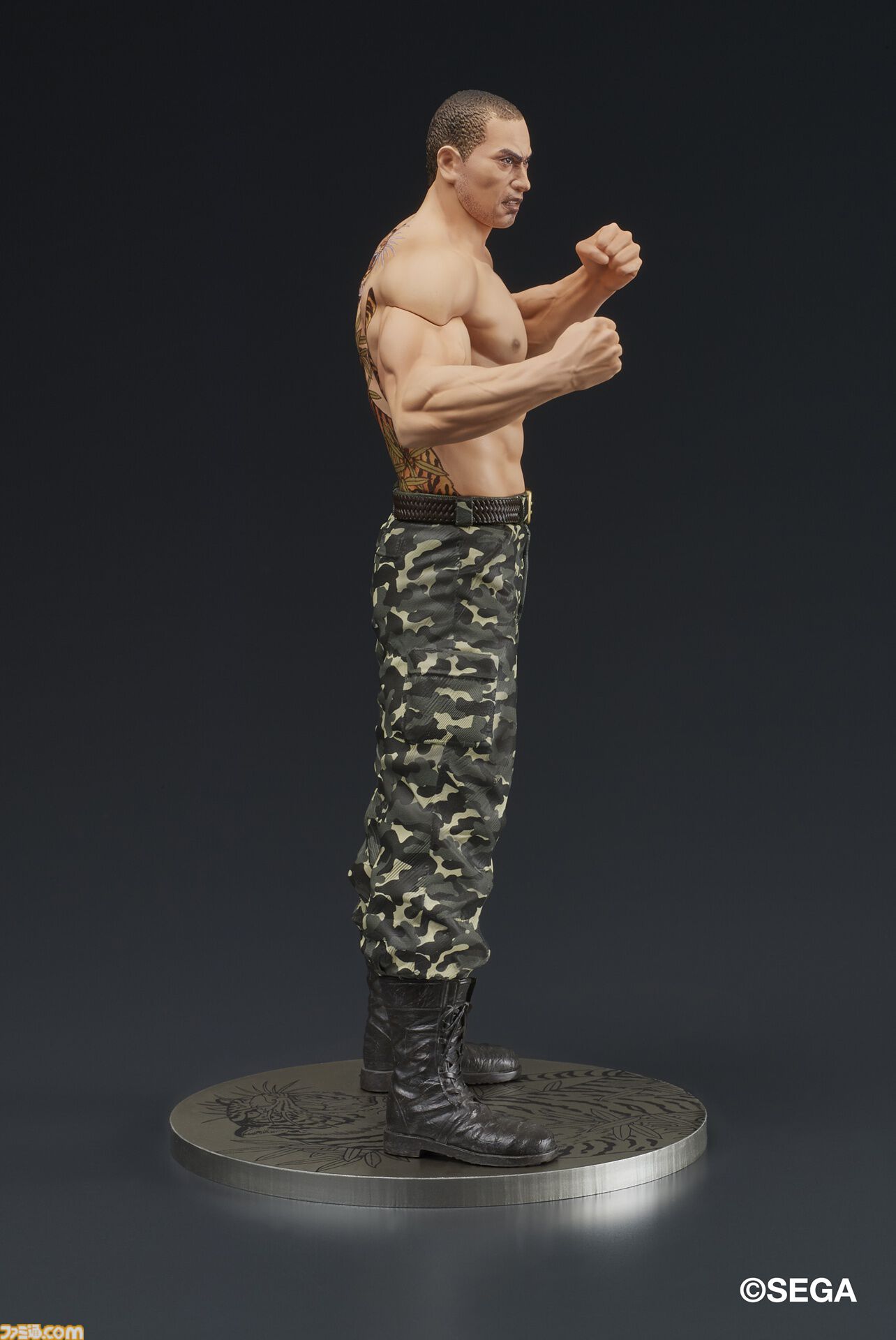 『龍が如く』冴島大河の刺青姿がスタチューフィギュアに。2026年1月に発売、本日（8/8）より予約開始。激昂した表情や虎と笹の刺青を再現
