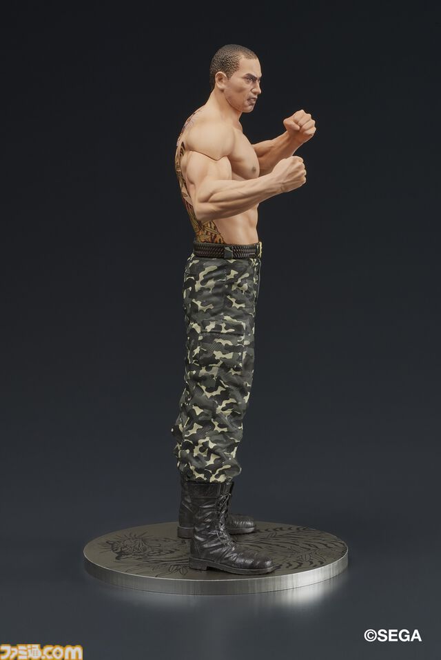 『龍が如く』冴島大河の刺青姿がスタチューフィギュアに。2026年1月に発売、本日（8/8）より予約開始。激昂した表情や虎と笹の刺青を再現