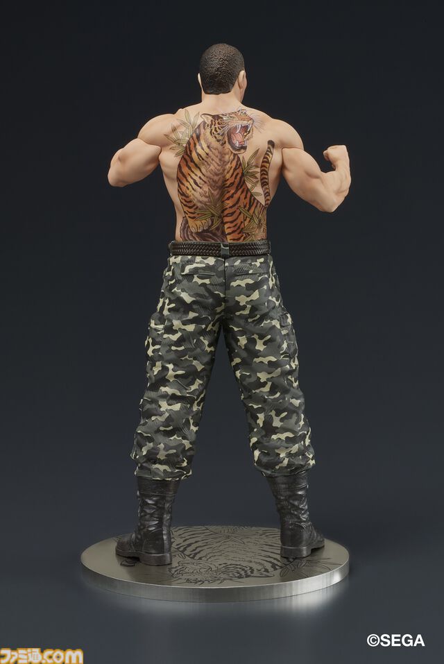 『龍が如く』冴島大河の刺青姿がスタチューフィギュアに。2026年1月に発売、本日（8/8）より予約開始。激昂した表情や虎と笹の刺青を再現