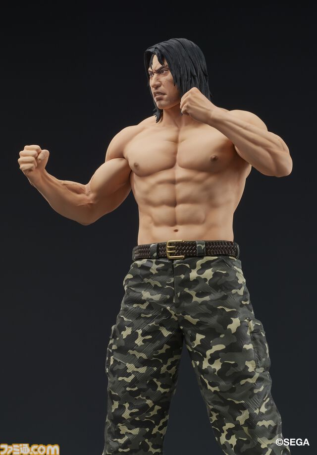 『龍が如く』冴島大河の刺青姿がスタチューフィギュアに。2026年1月に発売、本日（8/8）より予約開始。激昂した表情や虎と笹の刺青を再現