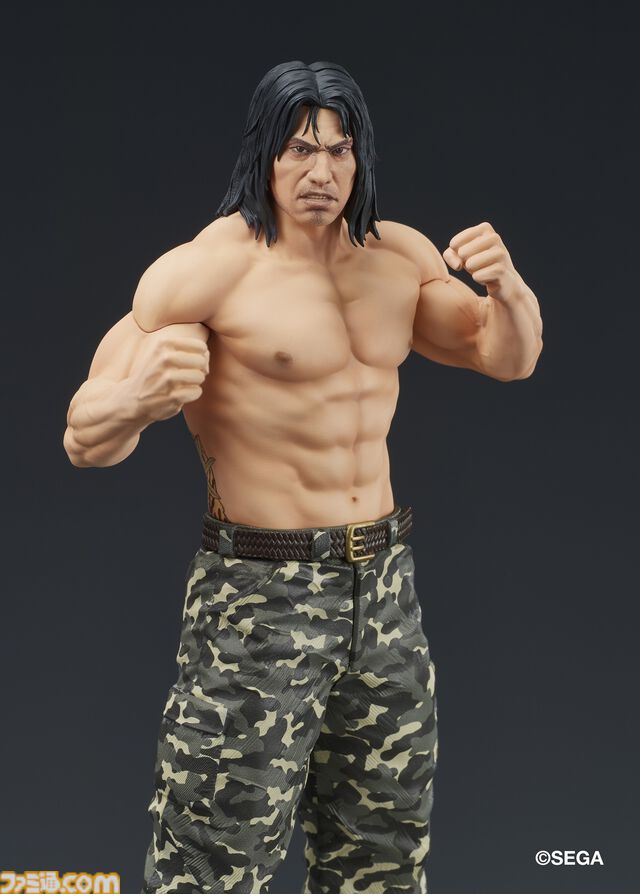 『龍が如く』冴島大河の刺青姿がスタチューフィギュアに。2026年1月に発売、本日（8/8）より予約開始。激昂した表情や虎と笹の刺青を再現