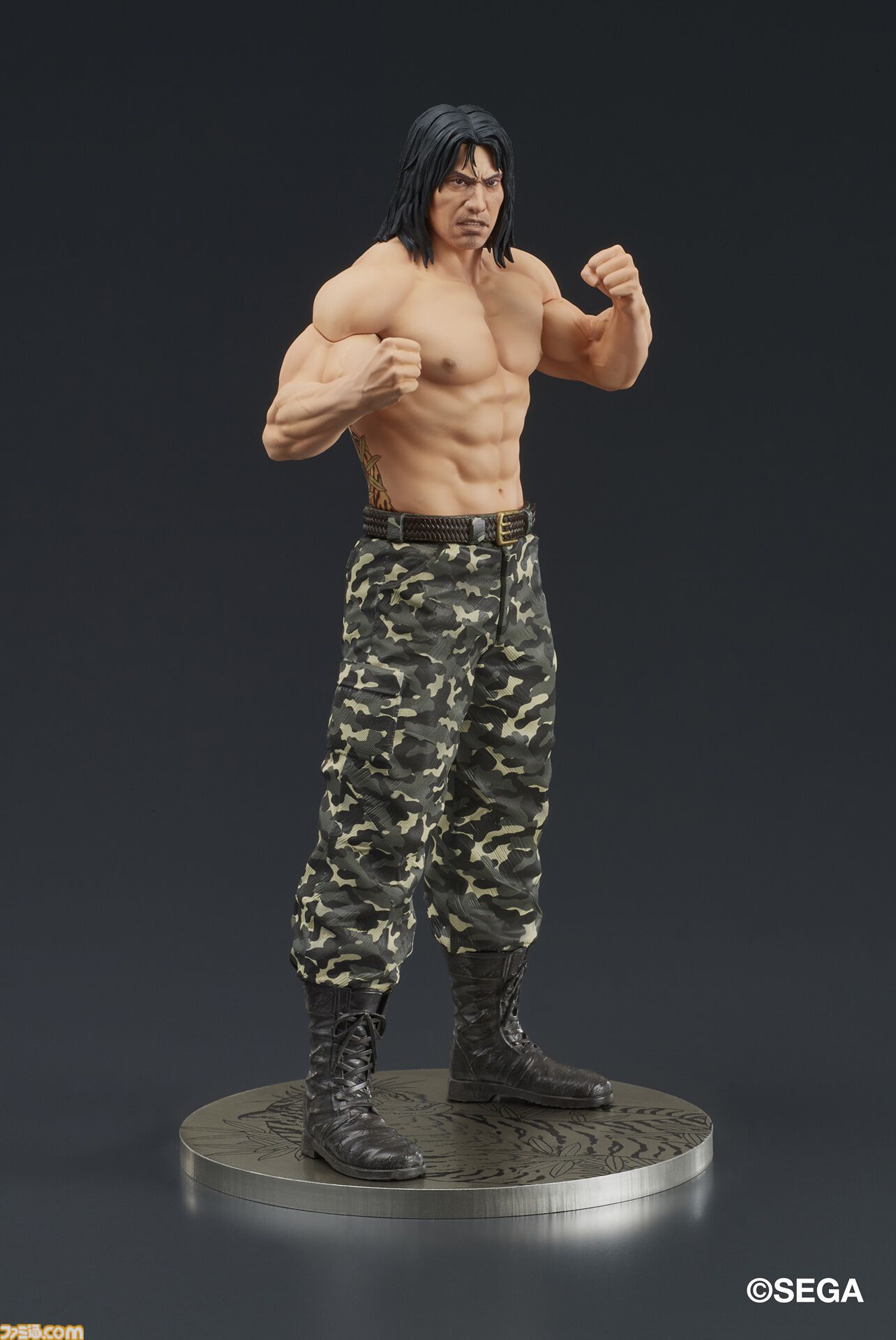 『龍が如く』冴島大河の刺青姿がスタチューフィギュアに。2026年1月に発売、本日（8/8）より予約開始。激昂した表情や虎と笹の刺青を再現