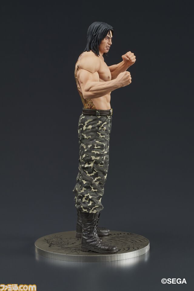 『龍が如く』冴島大河の刺青姿がスタチューフィギュアに。2026年1月に発売、本日（8/8）より予約開始。激昂した表情や虎と笹の刺青を再現