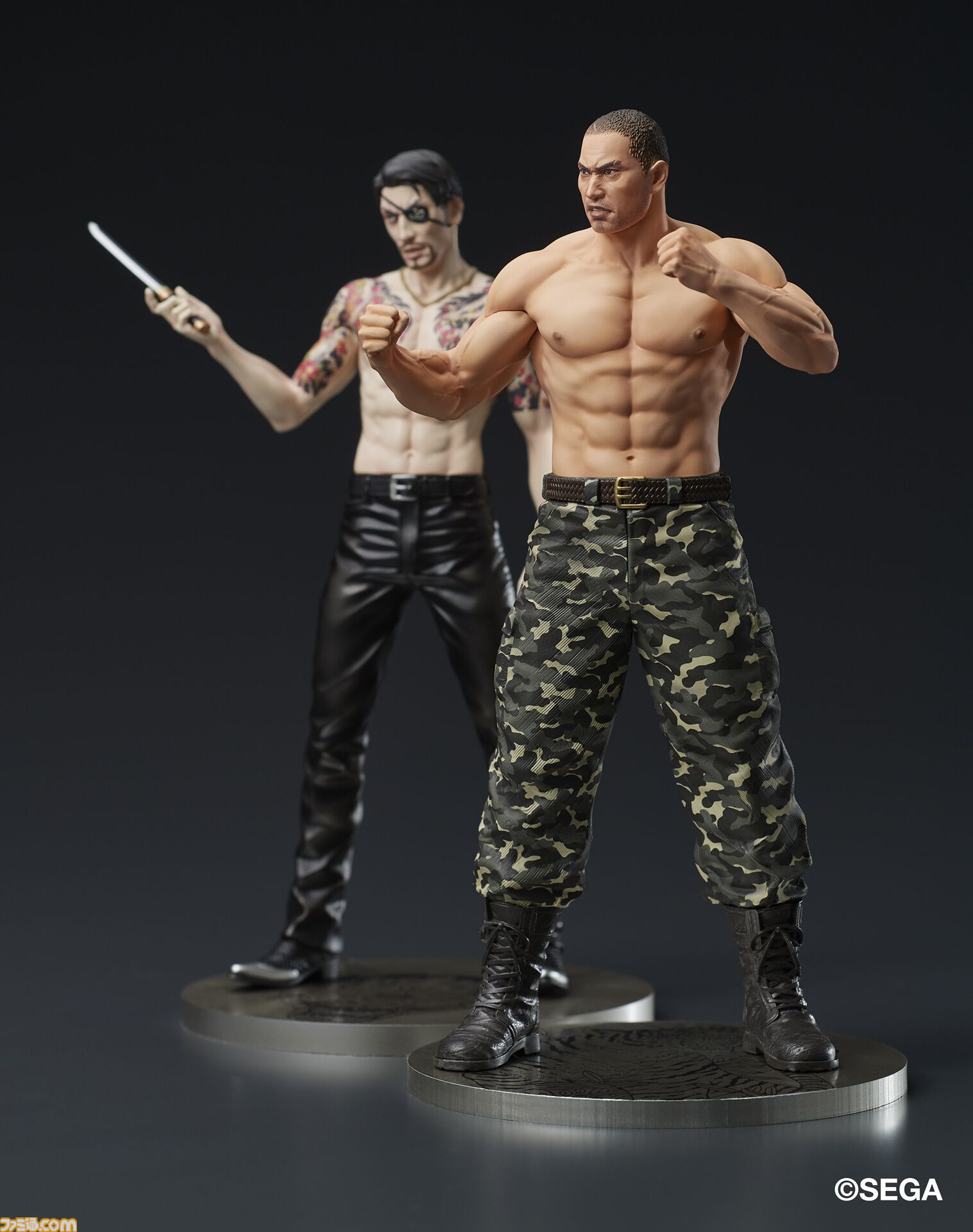 『龍が如く』冴島大河の刺青姿がスタチューフィギュアに。2026年1月に発売、本日（8/8）より予約開始。激昂した表情や虎と笹の刺青を再現