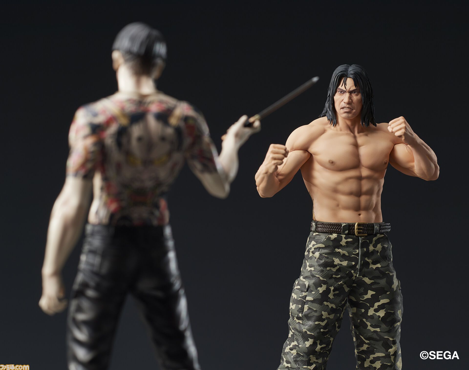 『龍が如く』冴島大河の刺青姿がスタチューフィギュアに。2026年1月に発売、本日（8/8）より予約開始。激昂した表情や虎と笹の刺青を再現