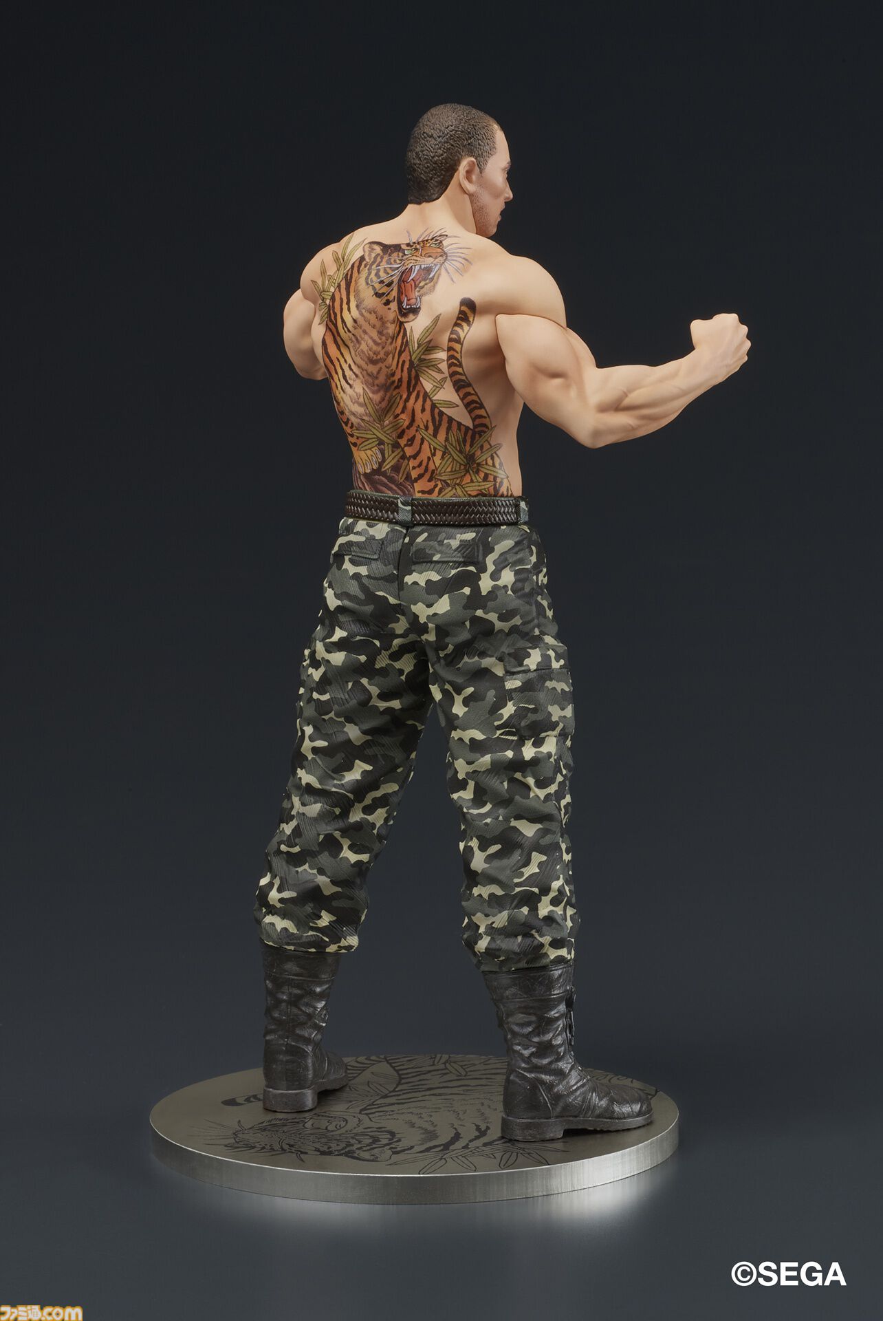『龍が如く』冴島大河の刺青姿がスタチューフィギュアに。2026年1月に発売、本日（8/8）より予約開始。激昂した表情や虎と笹の刺青を再現