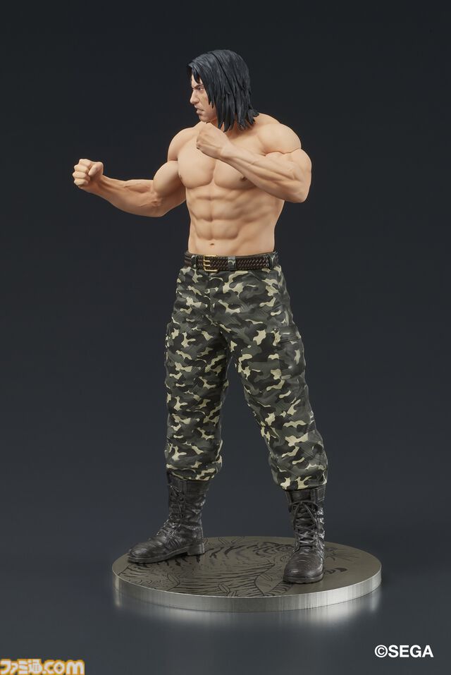 『龍が如く』冴島大河の刺青姿がスタチューフィギュアに。2026年1月に発売、本日（8/8）より予約開始。激昂した表情や虎と笹の刺青を再現