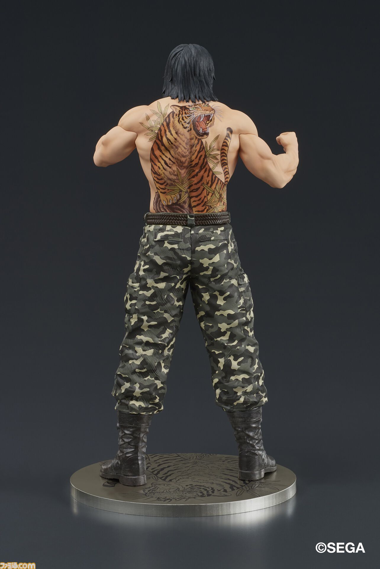 『龍が如く』冴島大河の刺青姿がスタチューフィギュアに。2026年1月に発売、本日（8/8）より予約開始。激昂した表情や虎と笹の刺青を再現