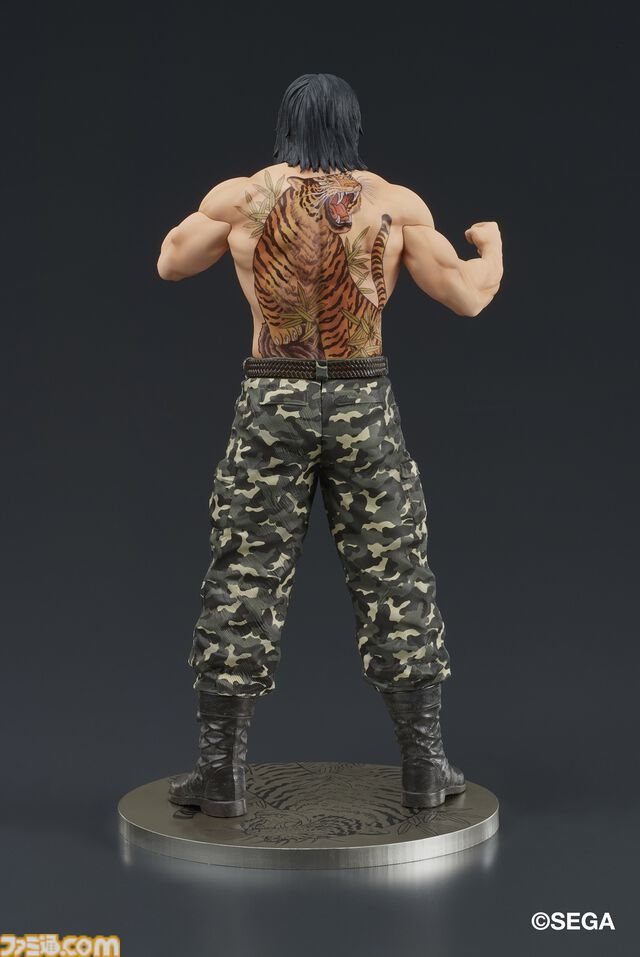 『龍が如く』冴島大河の刺青姿がスタチューフィギュアに。2026年1月に発売、本日（8/8）より予約開始。激昂した表情や虎と笹の刺青を再現