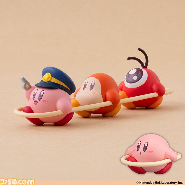 『星のカービィ』カービィが駅員さんに。電車ごっこをするワドルディやワドルドゥたちがフィギュア化。5月中旬よりガシャポンで発売