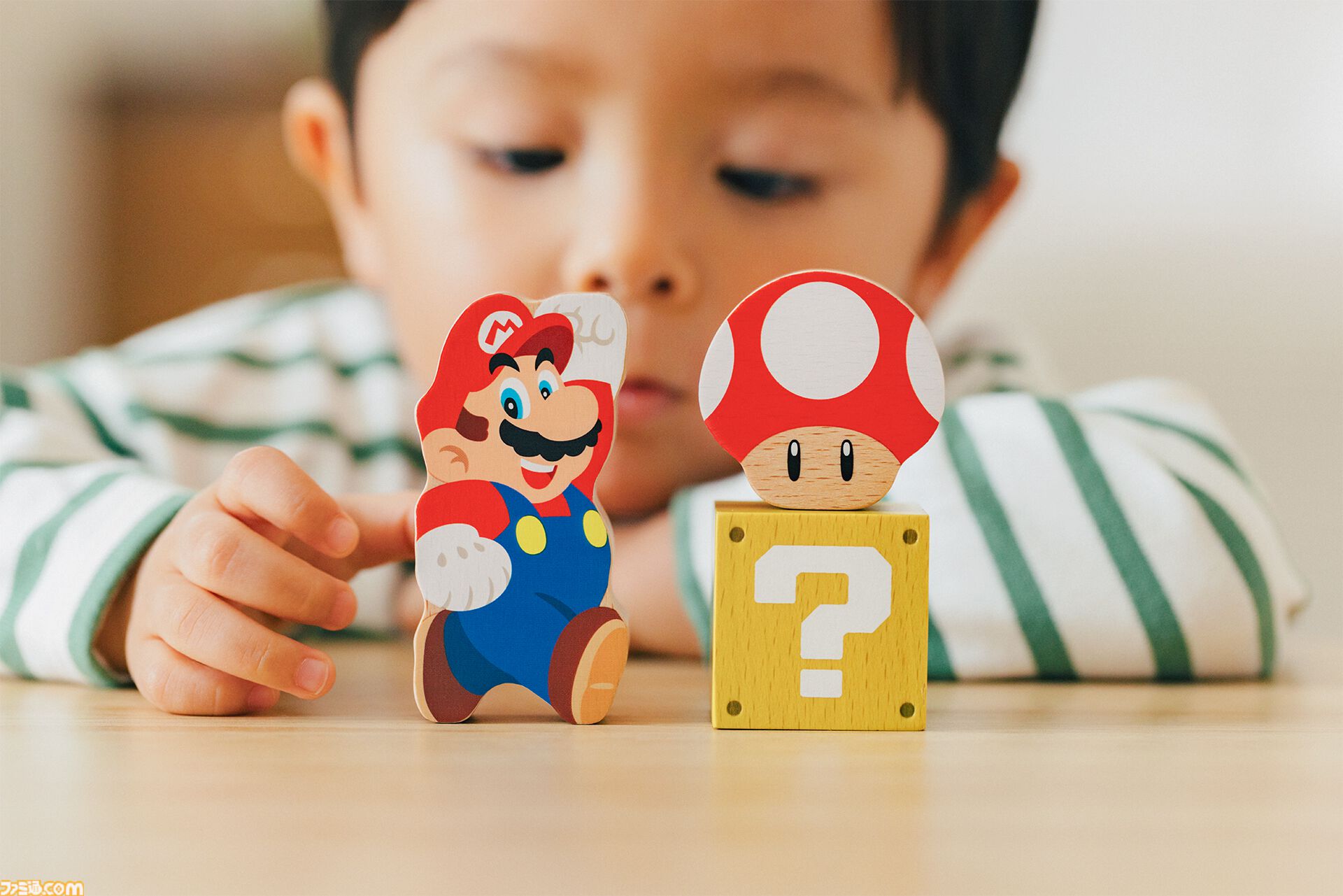 『マリオ』子ども向け新シリーズ“マイマリオ”発表。『マリオ64』タイトル画面風の顔引っ張りえほんやアプリが登場。つみきはamiiboにも