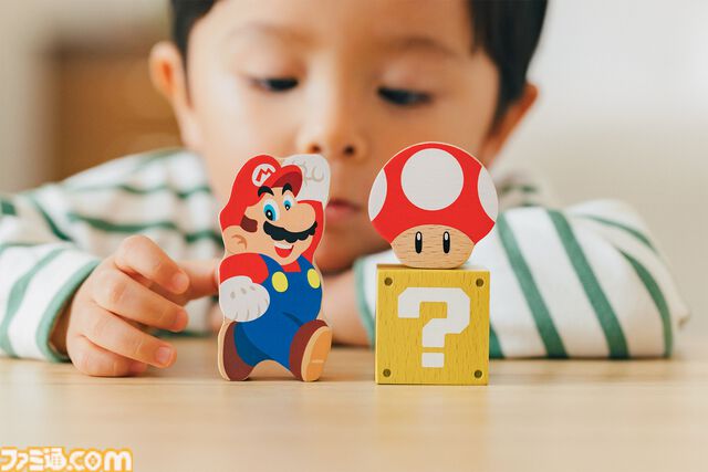 『マリオ』子ども向け新シリーズ“マイマリオ”発表。『マリオ64』タイトル画面風の顔引っ張りえほんやアプリが登場。つみきはamiiboにも