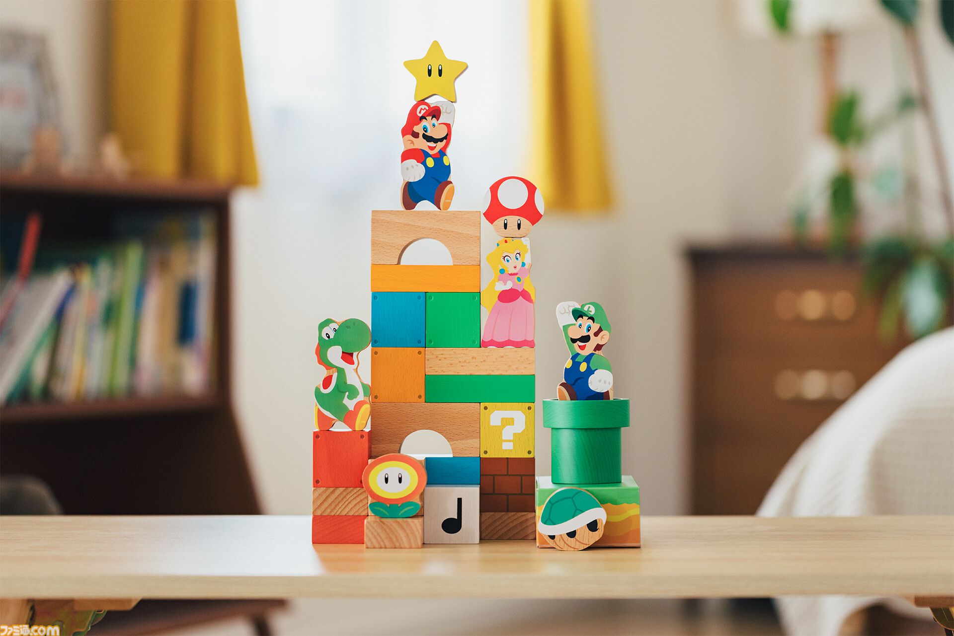 『マリオ』子ども向け新シリーズ“マイマリオ”発表。『マリオ64』タイトル画面風の顔引っ張りえほんやアプリが登場。つみきはamiiboにも