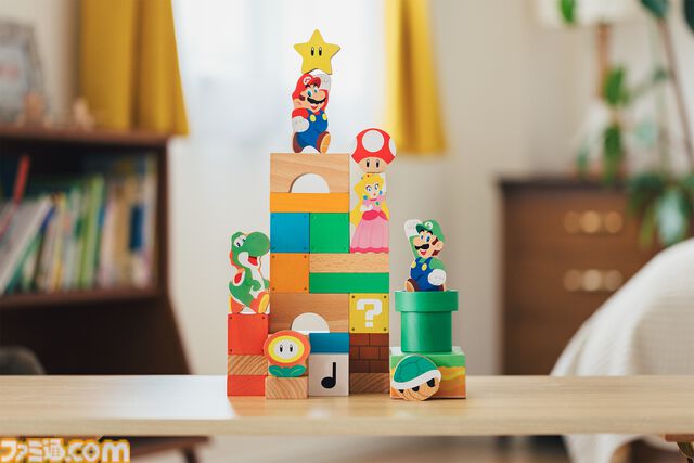 『マリオ』子ども向け新シリーズ“マイマリオ”発表。『マリオ64』タイトル画面風の顔引っ張りえほんやアプリが登場。つみきはamiiboにも