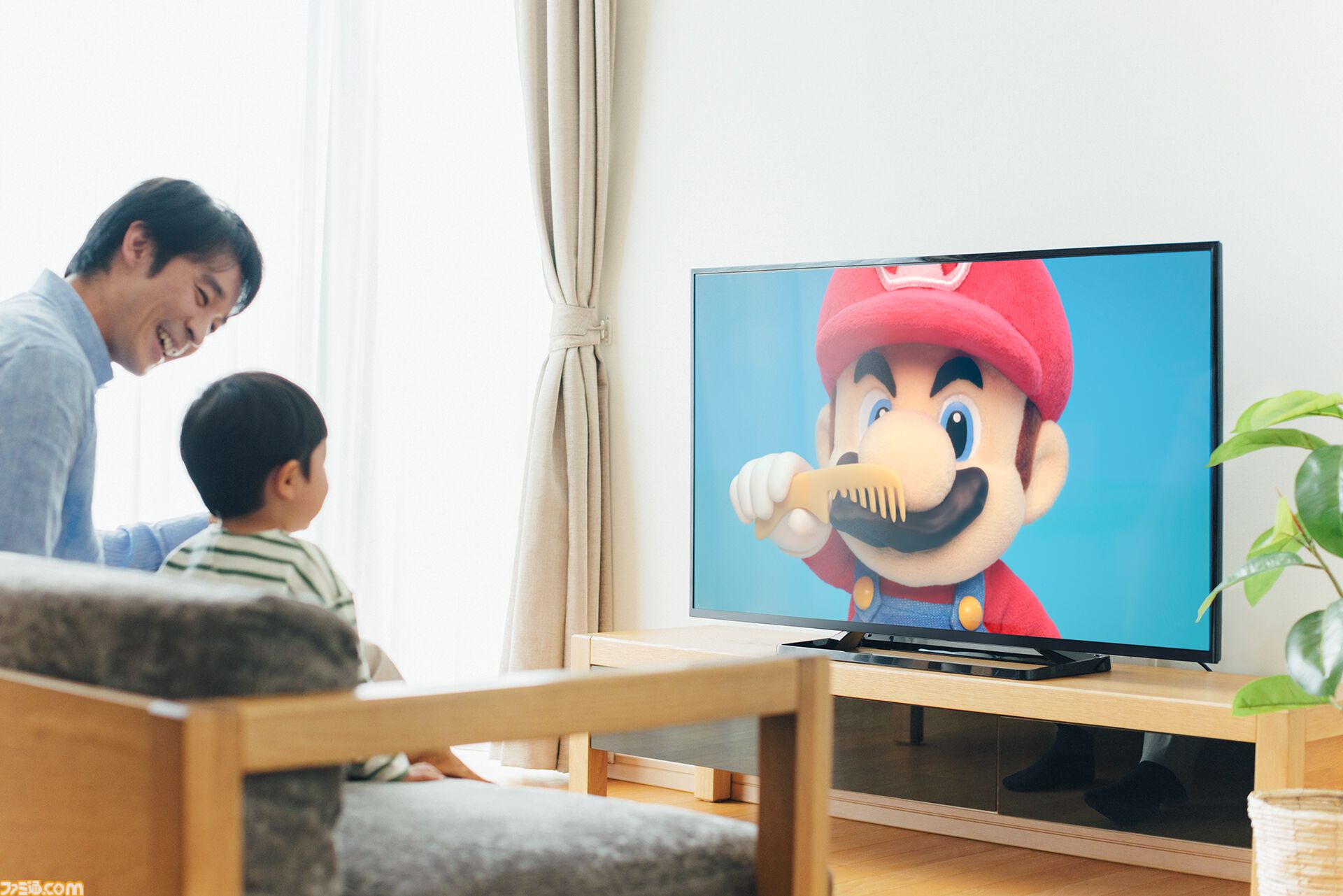 『マリオ』子ども向け新シリーズ“マイマリオ”発表。『マリオ64』タイトル画面風の顔引っ張りえほんやアプリが登場。つみきはamiiboにも