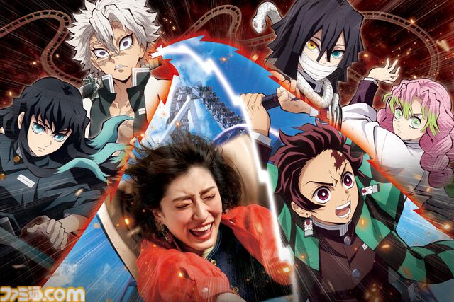 USJに『鬼滅の刃』の完全新作コースターが期間限定で登場。鬼に襲われた刀鍛冶の里を駆け抜けるVRコースターや柱稽古に挑戦するパークオリジナルのストーリーコースター