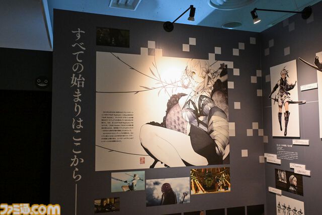 【ネタバレ注意】『NieR』シリーズ15周年展覧会が開幕！ 等身大2Bやママなどの立体物、思い出のシーンやセリフ、多数の関係者コメントなど、さまざまな形で作品の“記録”を展示。最後の“思い出の場所”は必見