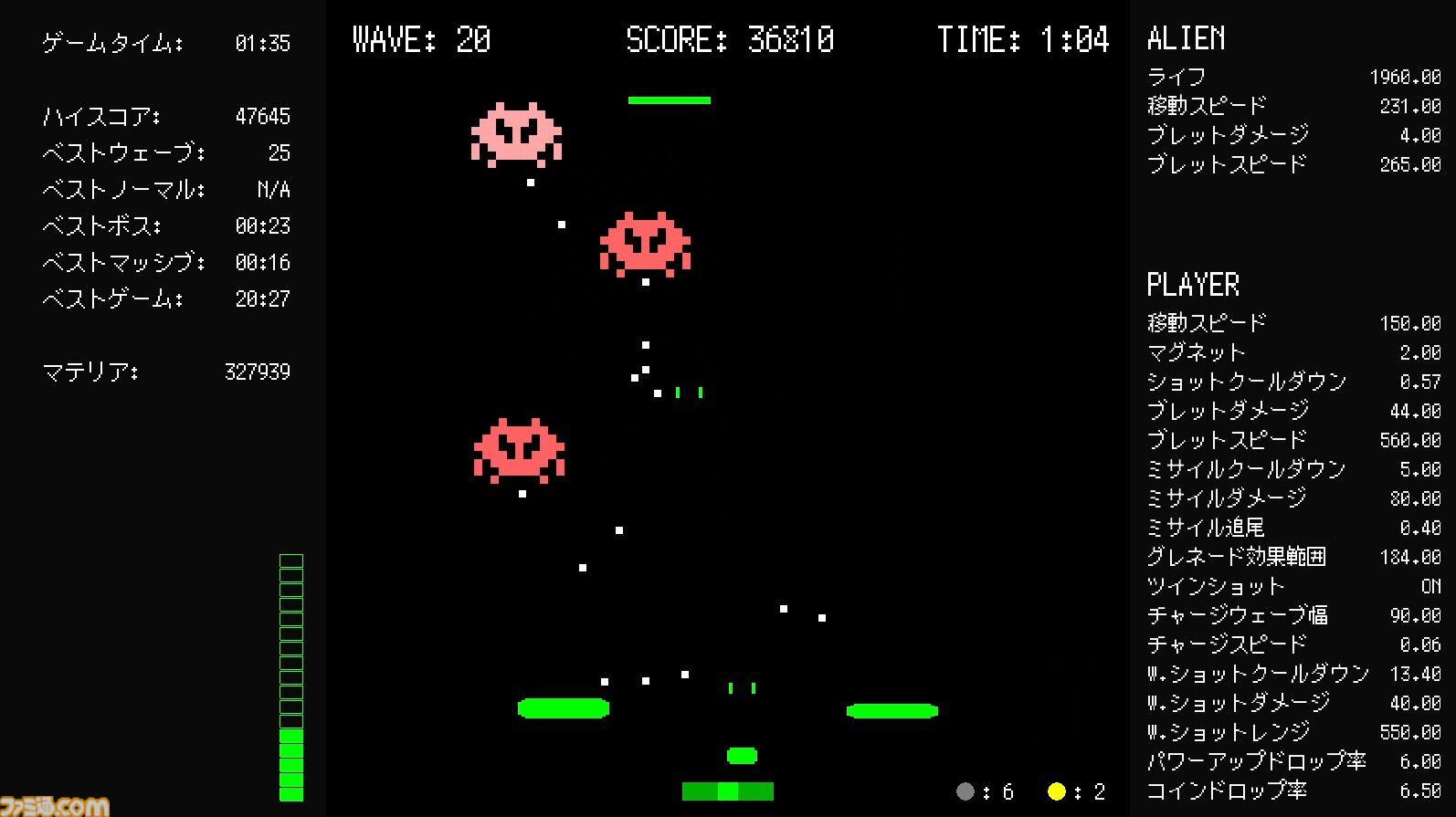 『ZENVADER（ゼンベーダー）』配信開始。禅（ゼン）の境地に至るローグライト弾幕インベーダーゲーム。『ホロウナイト』などを日本語化したゲーム翻訳者が開発