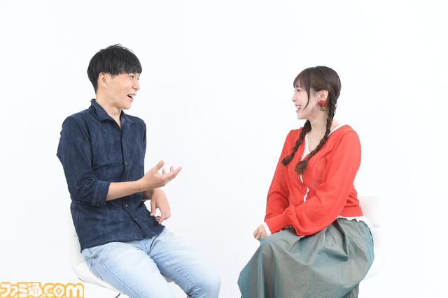 『アイマス』中村繪里子さん（天海春香役）×神原大地さん（伊集院北斗役）対談。ライブを見に来てくれているのはプロデューサーなのかなど、養成所からの仲であるふたりがさまざまな視点で『アイドルマスター』を語る