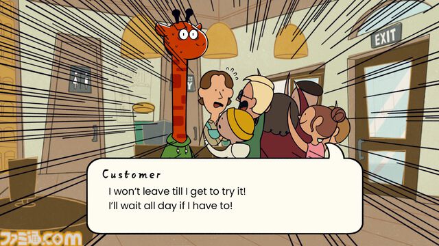 『コミュ障キリンの一週間』体験版が日本語対応。話しかけられると頭が爆発（物理）するキリンを操作して誰とも会話することなく1週間を過ごせるか？