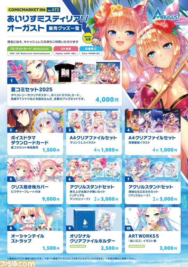 【コミケ106】2025年夏コミ企業ブース出展情報まとめ。『NIKKE』『学マス』『ヘブバン』『アトリエ』シリーズやホロライブなど注目のブースを一挙紹介【随時更新】