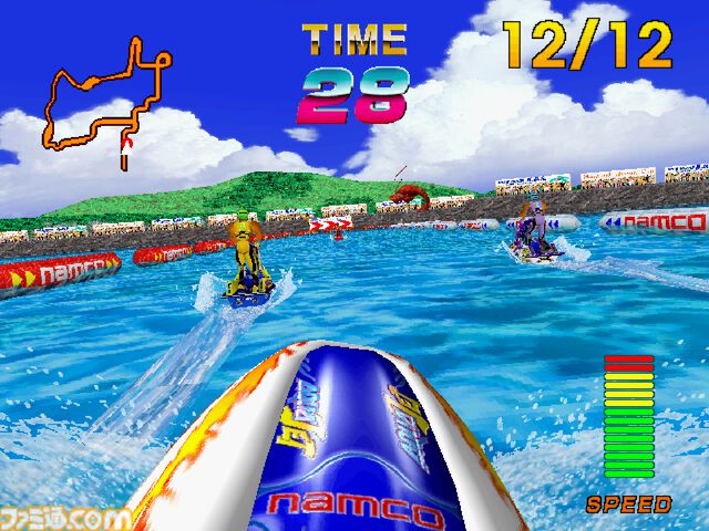 【アケアカ】『アクアジェット』8月14日配信。美しいリゾート地や波打つ水面を駆ける爽快マリンスポーツゲーム。新機能を実装した『アケアカ2』版も展開