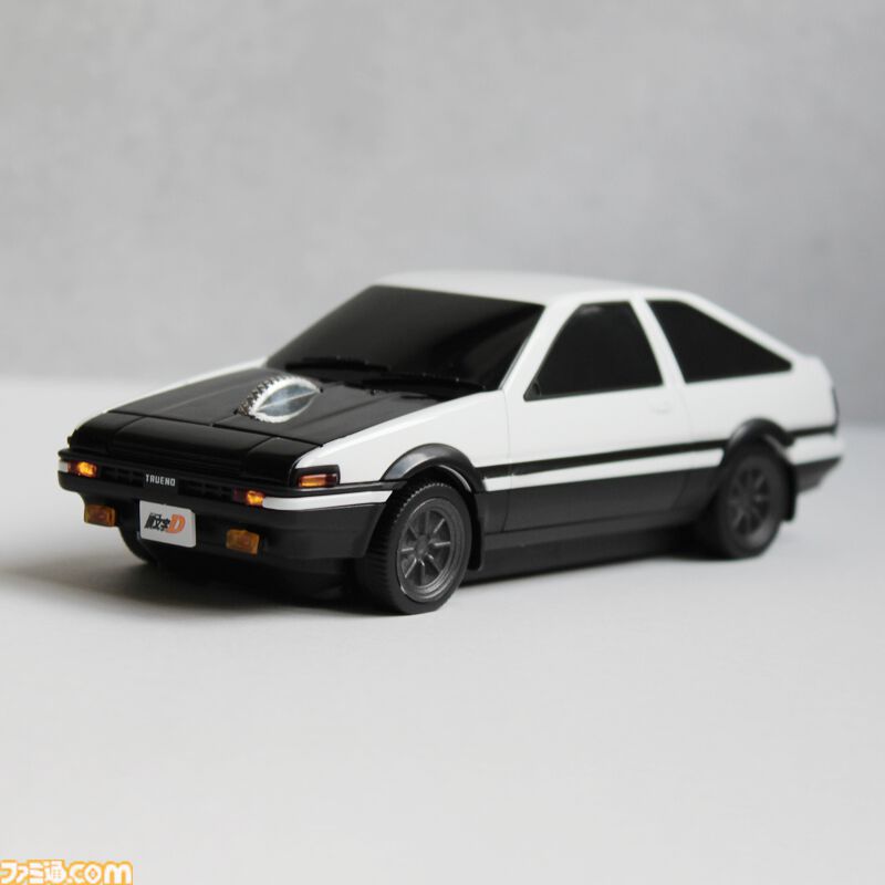 頭文字D』藤原拓海のAE86を再現した無線マウスが販売中。手のひら