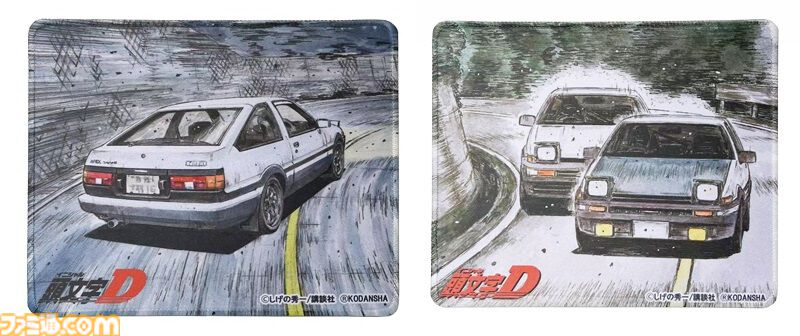 『頭文字D』藤原拓海のAE86を再現した無線マウスが販売中。手のひらサイズでインテリアとしても飾れる。オリジナルデザインのマウスパッドも付属