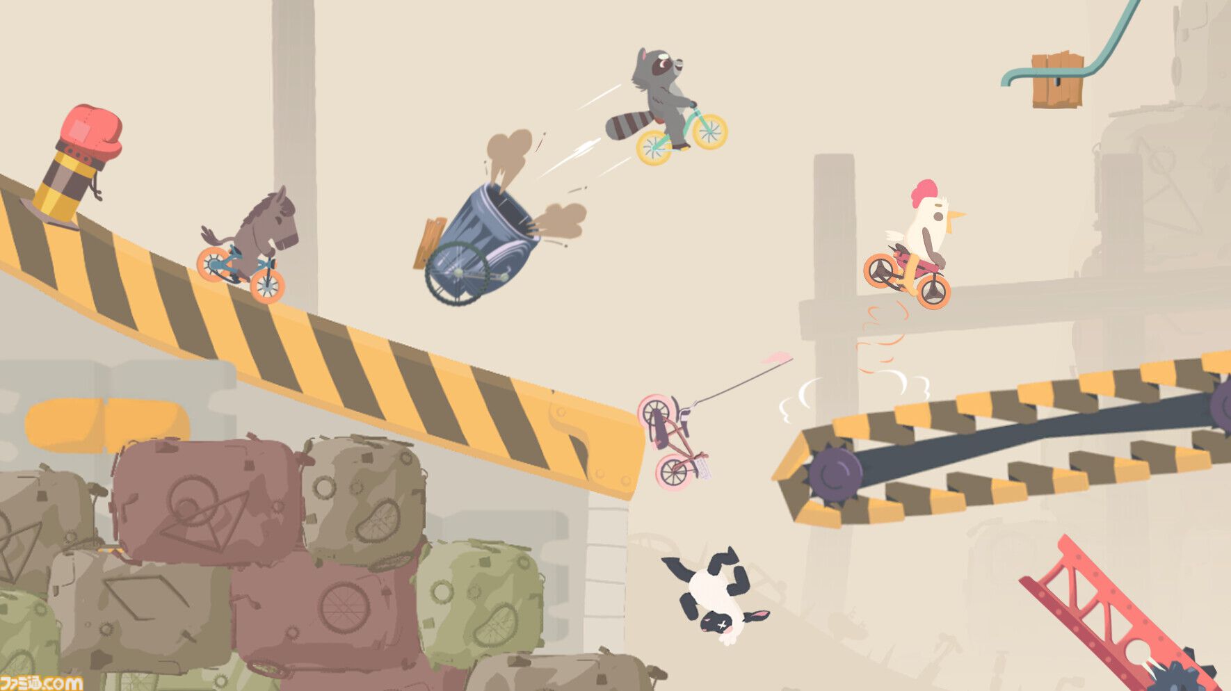 『Ultimate Sheep Raccoon』8人マルチが体験可能な期間限定デモが8月15日～18日に配信。新キャラのワニや新ブロックなど、前回のデモから追加要素も盛り沢山