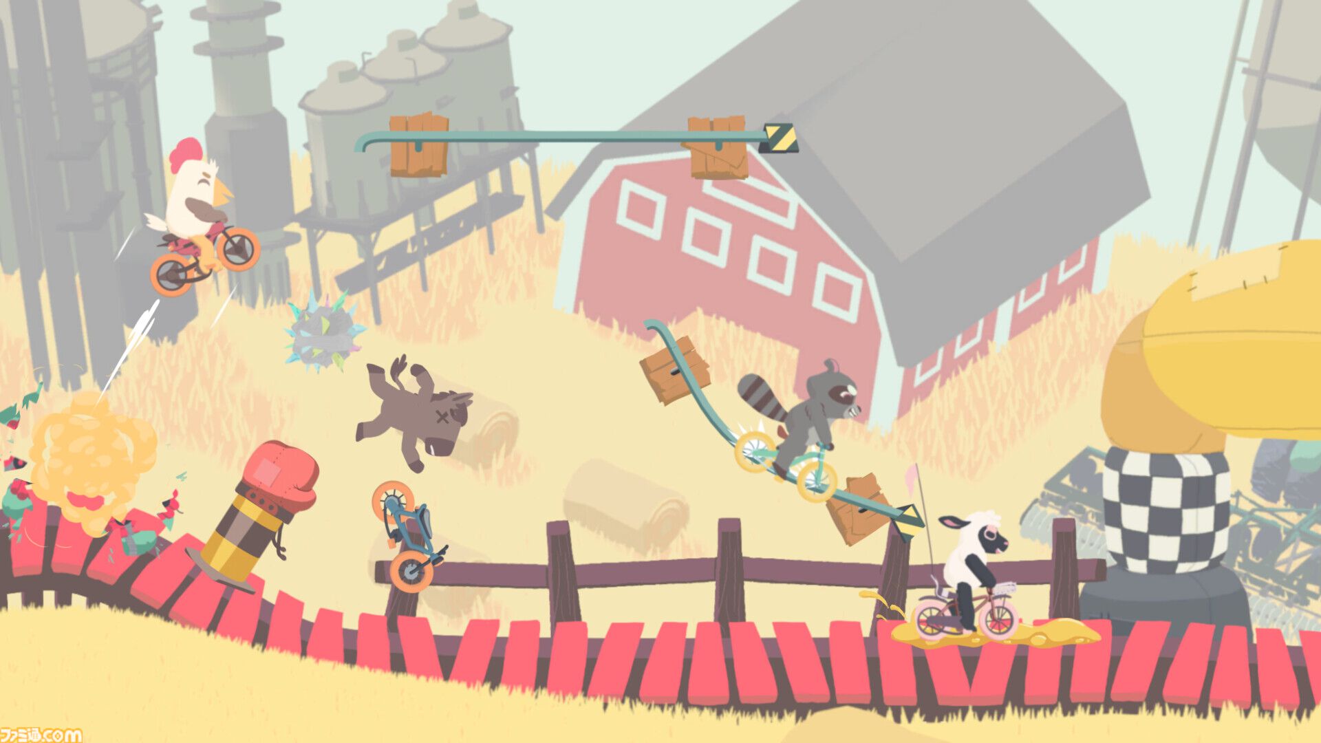 『Ultimate Sheep Raccoon』8人マルチが体験可能な期間限定デモが8月15日～18日に配信。新キャラのワニや新ブロックなど、前回のデモから追加要素も盛り沢山