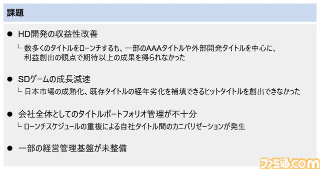 【スクエニ】“再起動の3年間”へ向けた新中期経営計画を発表。前中期経営の反省点を上げつつ、新たな新中期経営計画を公開