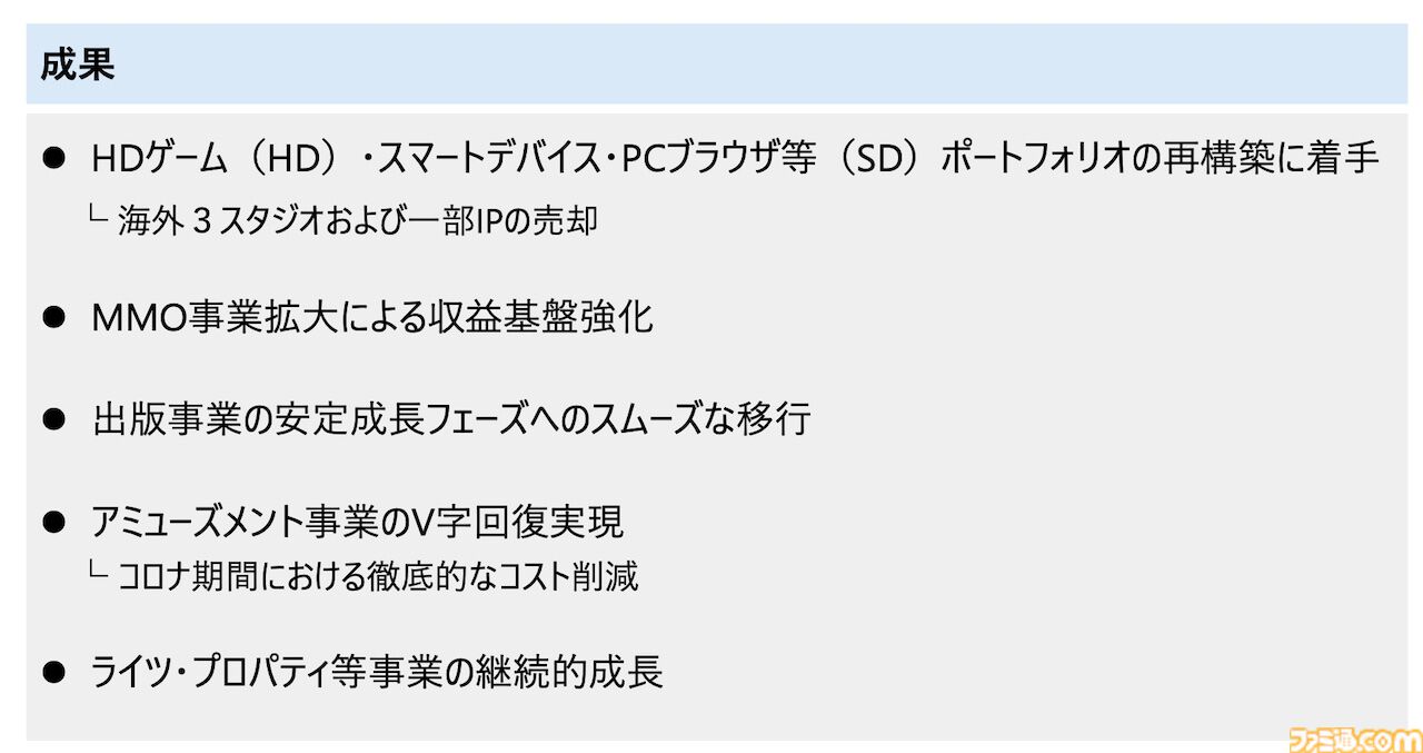 【スクエニ】“再起動の3年間”へ向けた新中期経営計画を発表。前中期経営の反省点を上げつつ、新たな新中期経営計画を公開