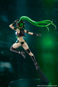 『新次元ゲイム ネプテューヌVII』ネクストグリーンの1/7フィギュアが登場。しなやかで洗練されたフォルムを再現。背部・腕・足の各ユニットはキャストオフ可