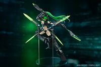 『新次元ゲイム ネプテューヌVII』ネクストグリーンの1/7フィギュアが登場。しなやかで洗練されたフォルムを再現。背部・腕・足の各ユニットはキャストオフ可
