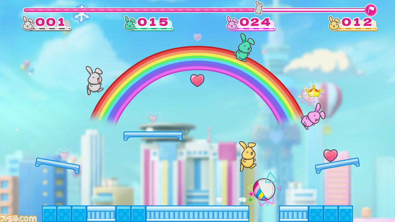 『ラッピーゲームス』TBS朝番組“ラヴィット！”のマスコット・ラッピーを操作する対戦アクションが発売決定。最大4人で遊べるパーティゲーム