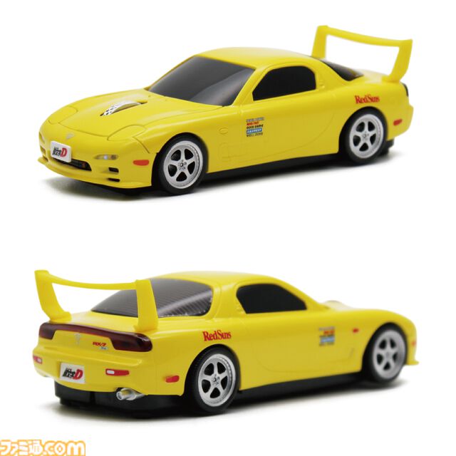 『頭文字D』高橋啓介が乗る“マツダ RX-7（FD3S型）”を再現した無線マウスが販売中。細部までこだわりを感じる仕上がり。オリジナルデザインのマウスパッドも付属