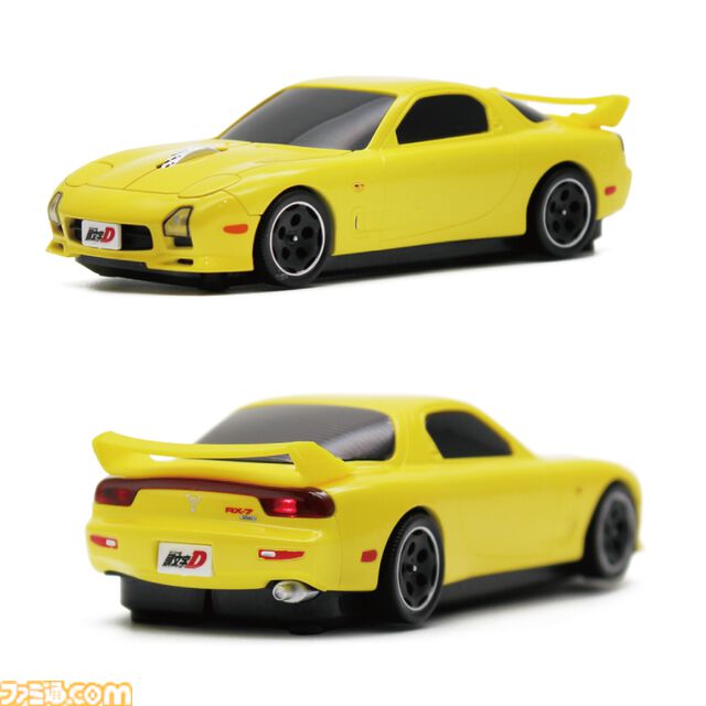 『頭文字D』高橋啓介が乗る“マツダ RX-7（FD3S型）”を再現した無線マウスが販売中。細部までこだわりを感じる仕上がり。オリジナルデザインのマウスパッドも付属