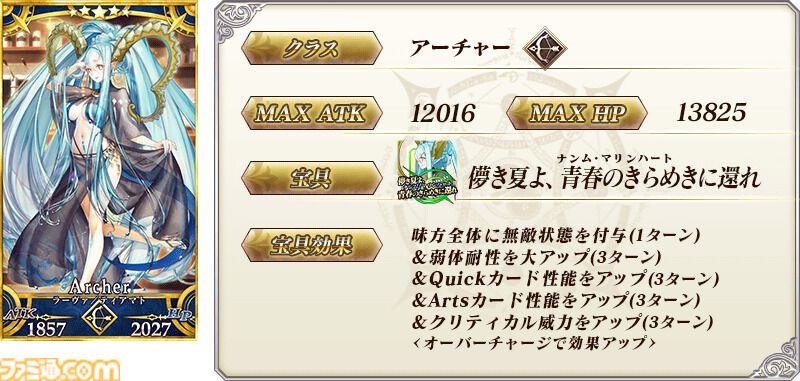 マンダラーヴァ FGO】水着ラーヴァ／ティアマトの再臨と性能【声優：悠木碧