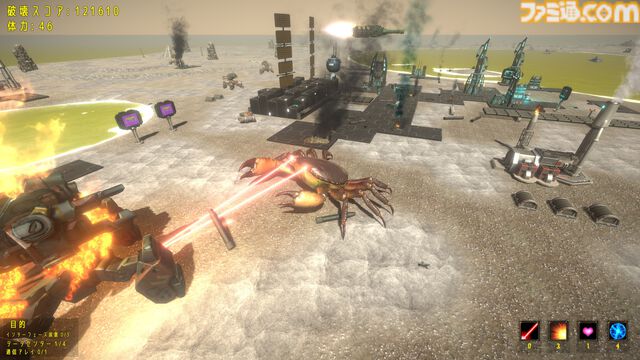 『The Giant Crab in Space』巨大ガニ3DアクションSteamで配信。宇宙で敵艦隊を蹂躙する怪獣映画さながらの爽快バトル