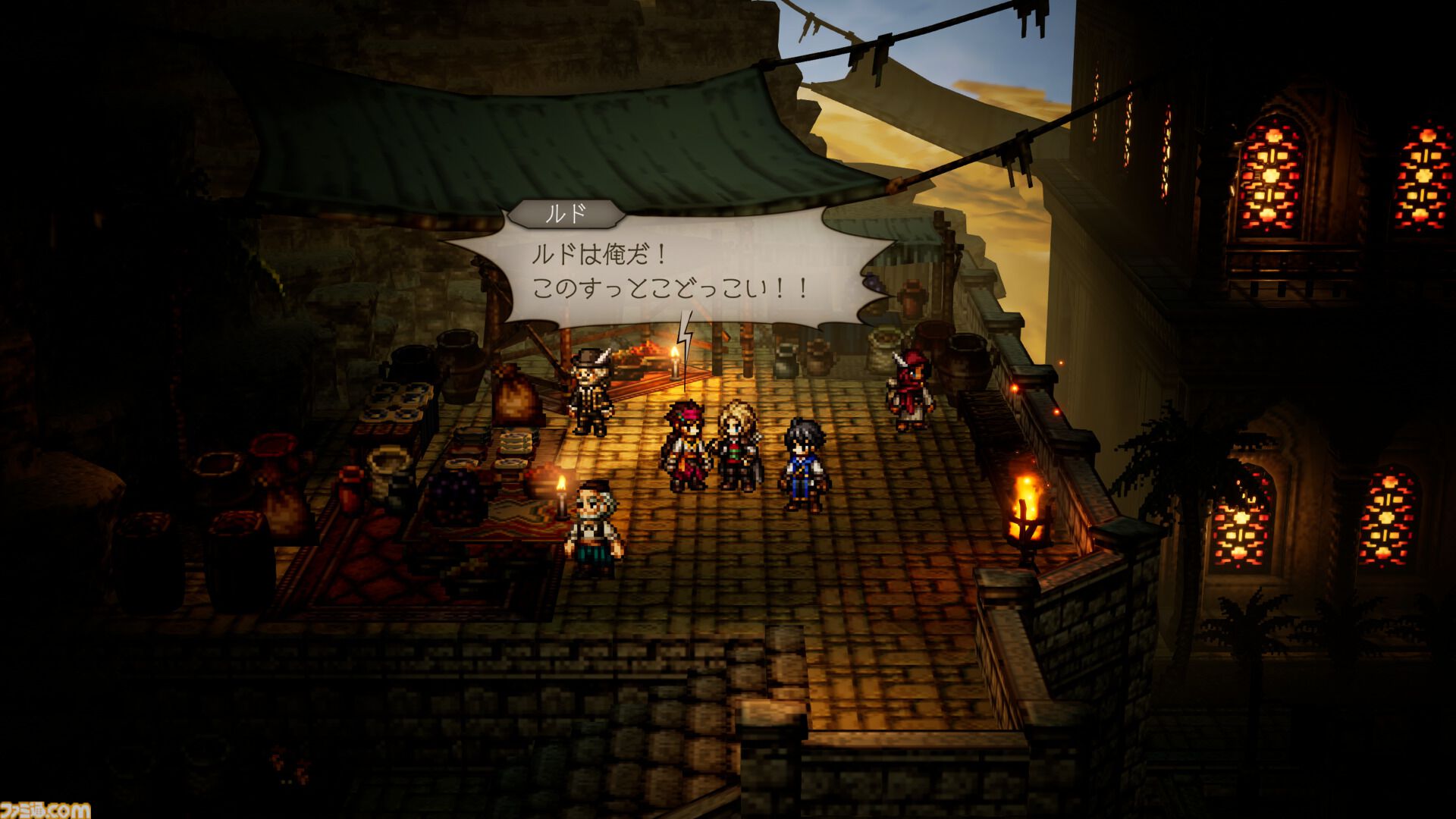 『オクトパストラベラー0』オルステラ大陸で描かれる復讐の物語。故郷を復興させるタウンビルド、主人公のジョブ選択、アビリティ付け替えなど新要素を紹介