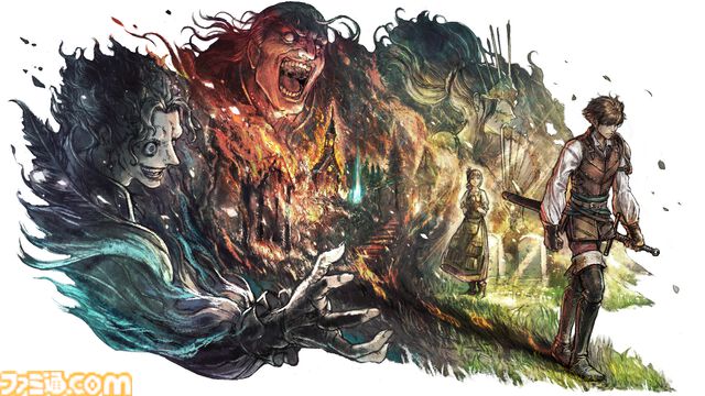 『オクトパストラベラー0』オルステラ大陸で描かれる復讐の物語。故郷を復興させるタウンビルド、主人公のジョブ選択、アビリティ付け替えなど新要素を紹介