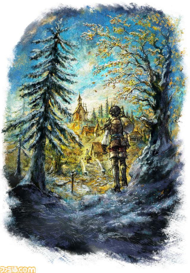 『オクトパストラベラー0』オルステラ大陸で描かれる復讐の物語。故郷を復興させるタウンビルド、主人公のジョブ選択、アビリティ付け替えなど新要素を紹介
