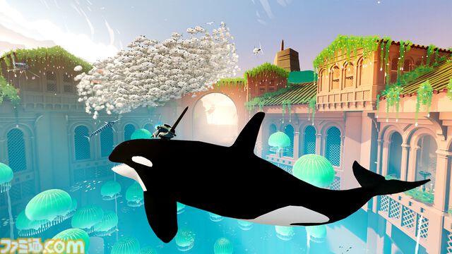 『風ノ旅ビト』クリエイターが贈る新作サーフィンアドベンチャー『Sword of the Sea』本日（8/19）配信。砂と海広がる不毛の地でトリックきめながら爽快に駆ける