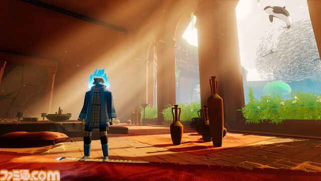 『風ノ旅ビト』クリエイターが贈る新作サーフィンアドベンチャー『Sword of the Sea』本日（8/19）配信。砂と海広がる不毛の地でトリックきめながら爽快に駆ける
