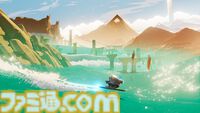 『風ノ旅ビト』クリエイターが贈る新作サーフィンアドベンチャー『Sword of the Sea』本日（8/19）配信。砂と海広がる不毛の地でトリックきめながら爽快に駆ける