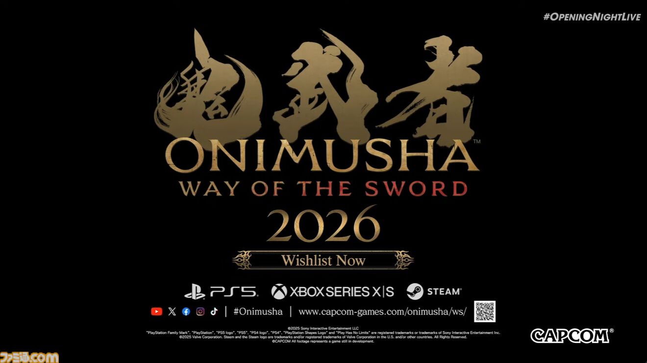 『鬼武者 Way of the Sword』最新映像が公開。武蔵に襲い掛かる奇妙な“幻魔”の姿や、手に汗握る白熱の剣戟シーンが解禁【gamescom 2025】