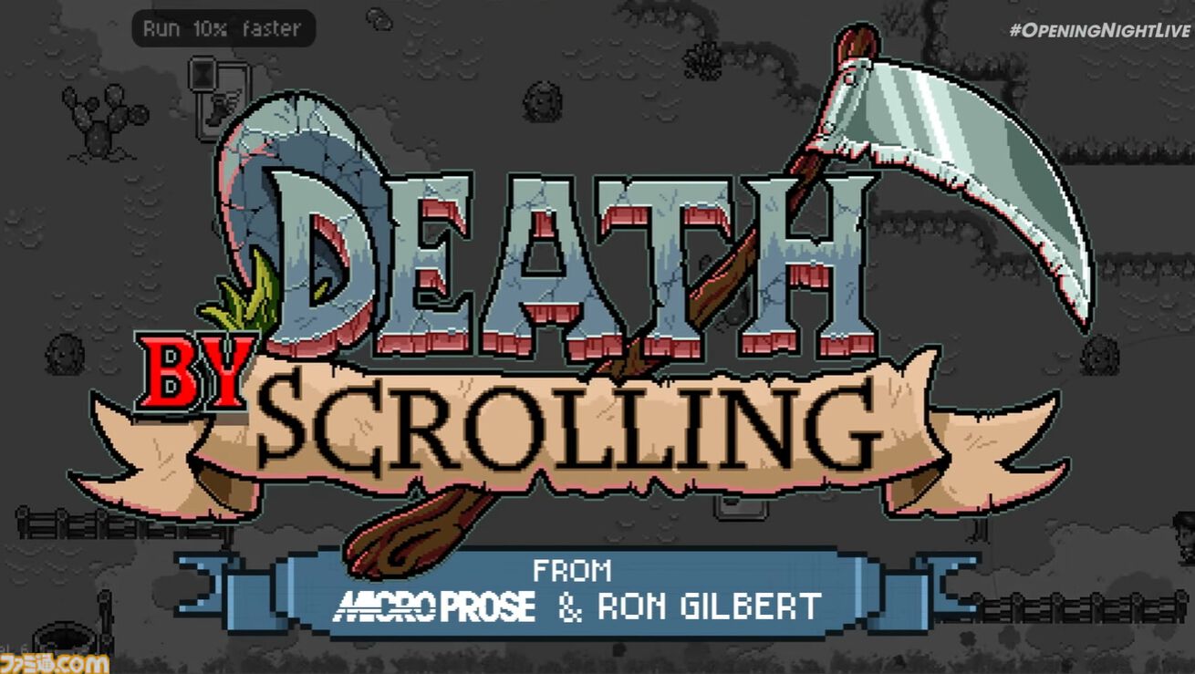 『Death by Scrolling』死神から逃げて金を貯め、地獄の業火に追いつかれたら即終了。休む間もなく進み続けるドット絵強制スクロールアクションRPG【gamescom 2025】