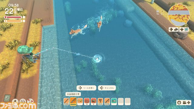 【Dinkum(ディンカム)プレイ日記】激闘、釣り大会。釣果を求めて右往左往。作ったオートバイを走らせて溜まったストレスを解消してみたり